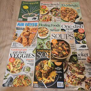 Lot Of 10 Cooking Light Bon Appetit Centennial Kitchen Magazines Recipes